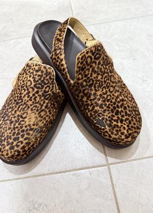 Клоги леопард,  artell shoes