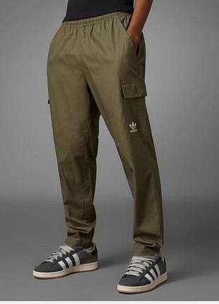 Брюки карго adidas originals men's summer cargo pants, olive strata.l.