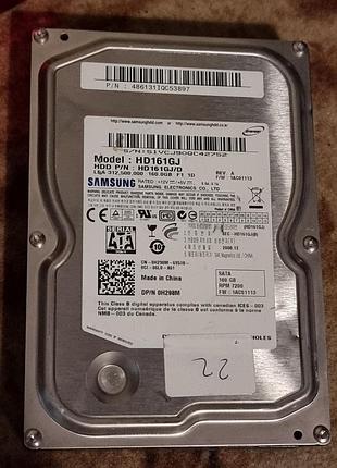 27% (158 гб ок) hdd 3.5 160 гб samsung spinpoint 7200 89.3/94.2 hd161gj/d жорсткий диск самсунг