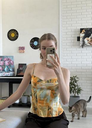 Корсет жіночий prettylittlething на брітелях градієнтного кольору
