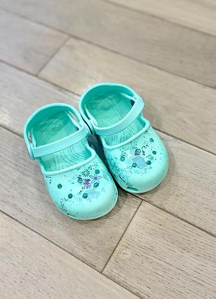 Crocs с8 24-25 гумові сабо на дівчинку