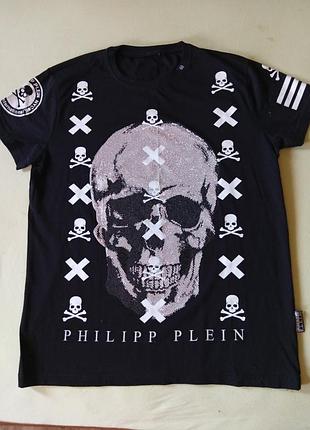 Футболка philipp plein  skull strass. m- ка.