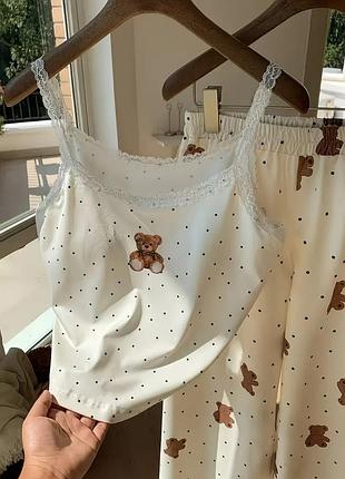 Новая нежная пижамка у медведеки 🐻🐻🐻.