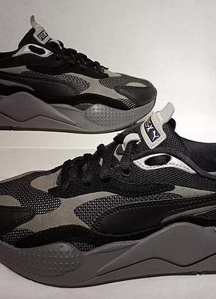 Оригінальні кросівки puma rs-x³ puzzle (art. 372357-02) у крутому стриманому забарвленні black/castlerock. розмір:37.5, довжина устілки 24 см, в'єтнам