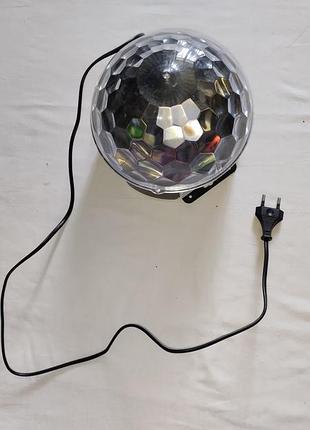 Диско-куля світлодіодна led crystal magic ball з bluetooth та mp3