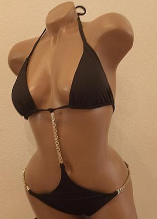 "calvin klein" купальник черный