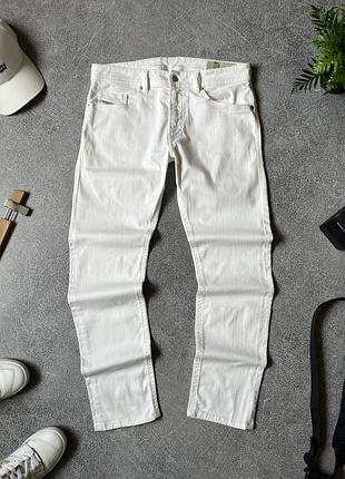 Джинси чоловічі світлі білі diesel оригінал дизель thommer slim skinny 32 m