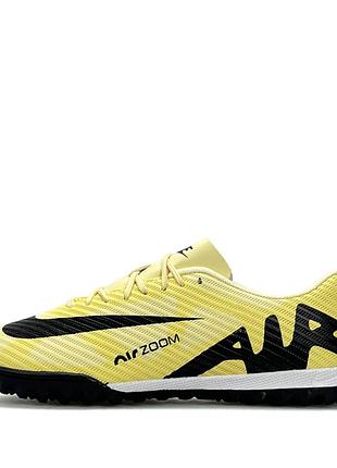 Чоловічі сороконіжки nike air zoom mercurial vapor 15 academy tf lemon black