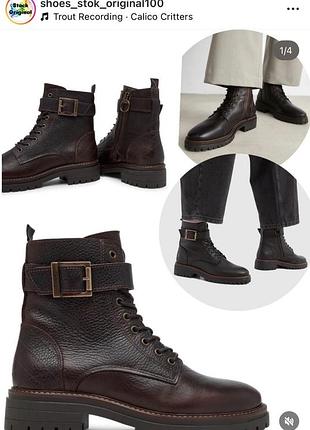 Жіночі шкіряні черевики barbour heidi commando boots