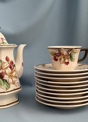 Чашка з блюдцем villeroy & boch «portobello» вінтаж
