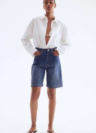 М - l / l - xl h&m нові фірмові жіночі джинсові шорти бермуди оригінал