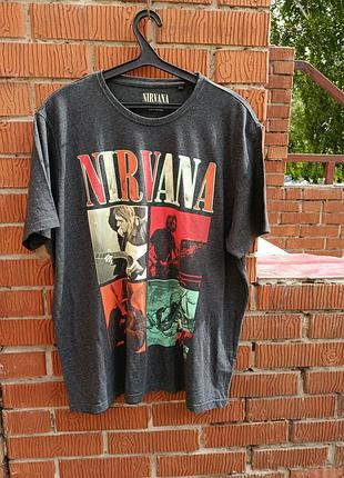​мужская винтажная футболка george — nirvana (xxl / батал)