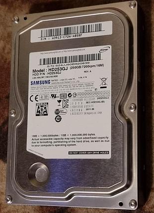 100% hdd 3.5 250 гб samsung spinpoint 7200 106/113 жесткий диск hd253gj самсунг