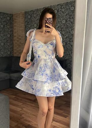 Сукня блакитна міні