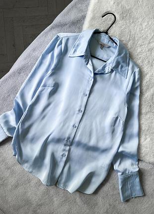 Блакитна блуза h&m