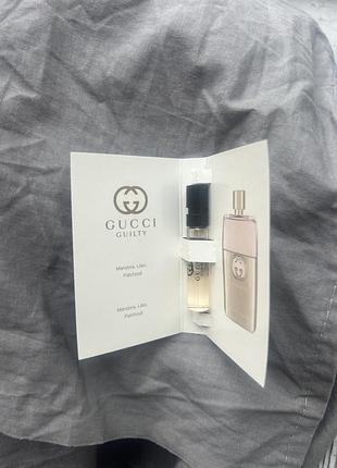 Пробник парфумованої води gucci guilty pour femme обʼємом 1,5 мл