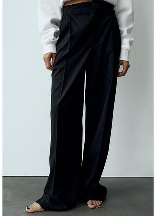 Брюки широкие женские zara