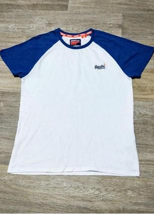 Мужская футболка superdry , размер l , 100% хлопок .
