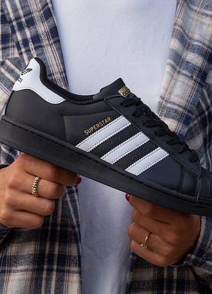 Adidas superstar black 3