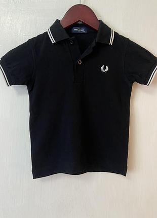 Поло fred perry оригінал чорне дитяче сорочка поло фред перрі