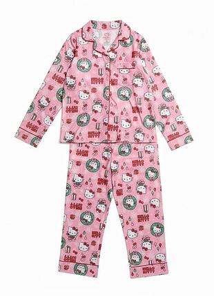 Тепла дитяча піжамка hello kitty
