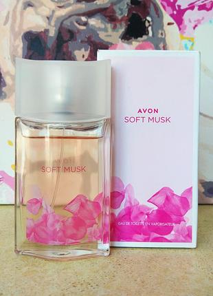 Avon soft musk туалетная вода для женщин 50 мл.