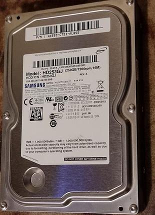 100% hdd 3.5 250 гб samsung spinpoint 7200 104/110 жесткий диск hd253gj самсунг