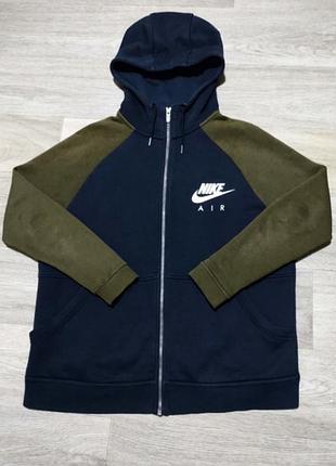 Мужское худи на молнии nike air , размер м-l .