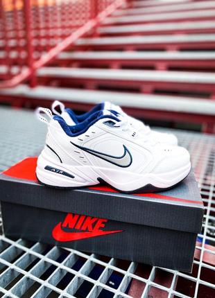 Nike monarch white silver (36рр - 45рр) женские кроссовки найк монарх, кроссовки мужские найк монарх2 фото