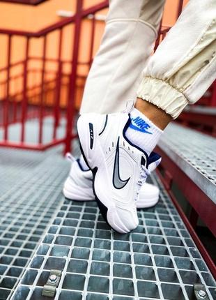 Nike monarch white silver (36рр - 45рр) женские кроссовки найк монарх, кроссовки мужские найк монарх5 фото