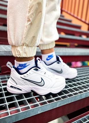 Nike monarch white silver (36рр - 45рр) женские кроссовки найк монарх, кроссовки мужские найк монарх7 фото