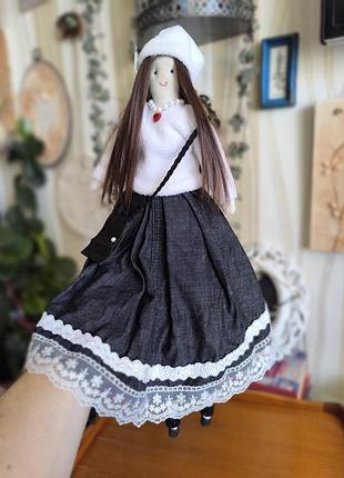 🎀 оригінальна колекційна лялька tilda doll — olive (genuine handmade)