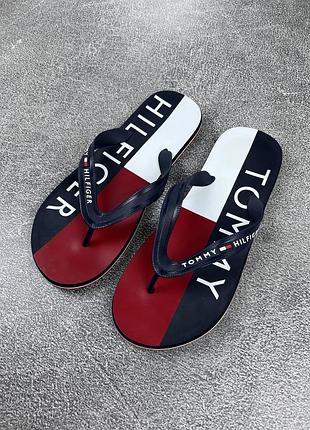 Вʼєтнамки чоловічі tommy hilfiger оригінал томмі хілфігер шльопки тапочки шльопанці капці 43 44 розмір
