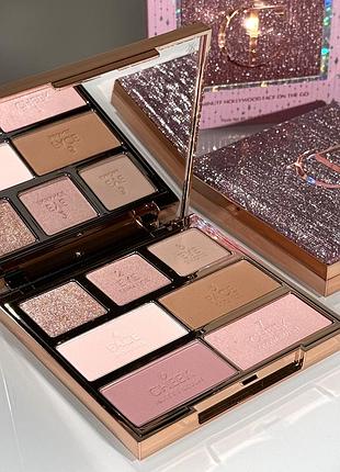 Палетка для макияжа лица charlotte tilbury hollywood instant look in palette (pretty glowing beauty) 22 g