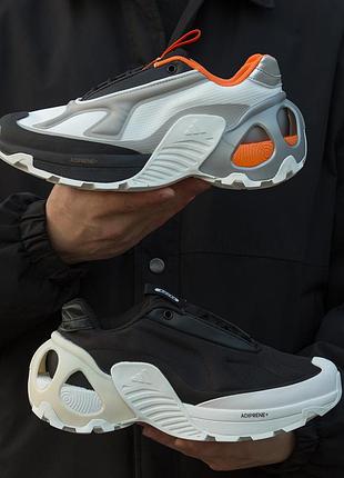 Adidas edge runner 
white black orange 8