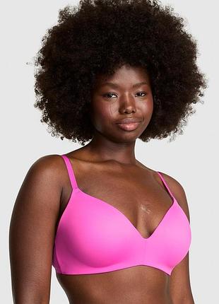 Бюстгальтер victoria's secret (333421356817) push-up wireless 70c рожевий