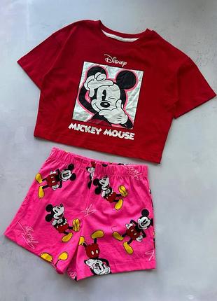 Піжама на дівчинку літня mickey mouse disney&primark р.122 см (6-7 років)