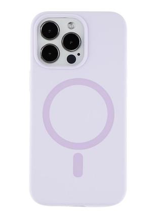 Чохол glow silicone case with magsafe для iphone 13 pro light purple