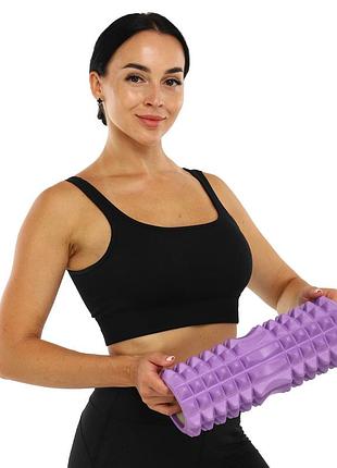 Ролер масажний циліндр (ролик мфр) 33 см grid spine roller кольору в асортименті