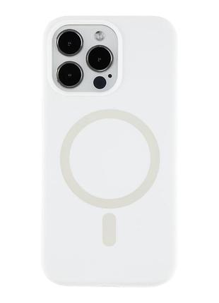 Чохол glow silicone case with magsafe для iphone 13 pro white