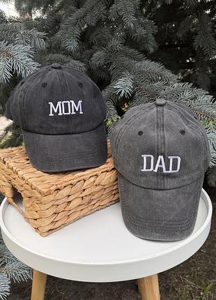 Бейсболки/кепки mom, dad. кепки для фотосесії, гендерпаті