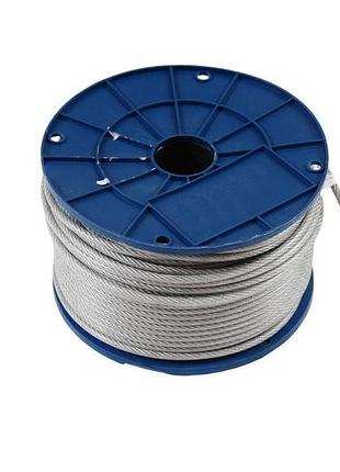 Трос стальной apro 8 мм х 100 м в оплетке din 3055 (wr-pvc8) (100 шт.)