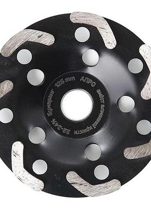Чашка алмазная шлифовальная apro 125 мм 22-24% бумеранг (830530)