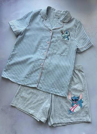 Пижама на девочку летняя lilo and stitch disney&amp;primark р.152 см (11-12 лет)