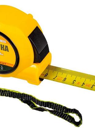 Рулетка mastertool 8 м x 25 мм автостоп (68-0825)