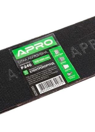 Сетка абразивная apro 105 x 280 мм x р240 (10 шт.) (828085)