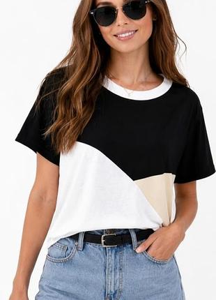 Бавовняна футболка color-block up2 fashion (німеччина) — розмір xl (48/50)