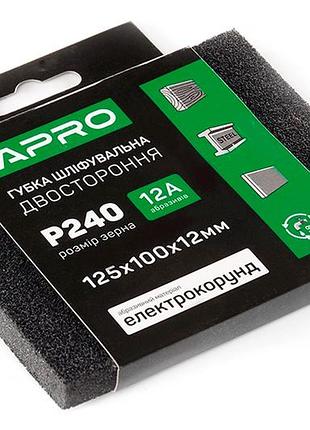 Губка шлифовальная apro 125 x 100 x 12мм x p240 (828127)