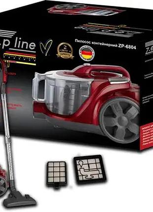 Пилосос контейнерний 4л zepline zp-6804 (червоний)