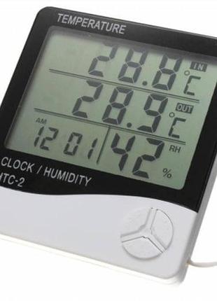 Цифровой термогигрометр с датчиком htc-2